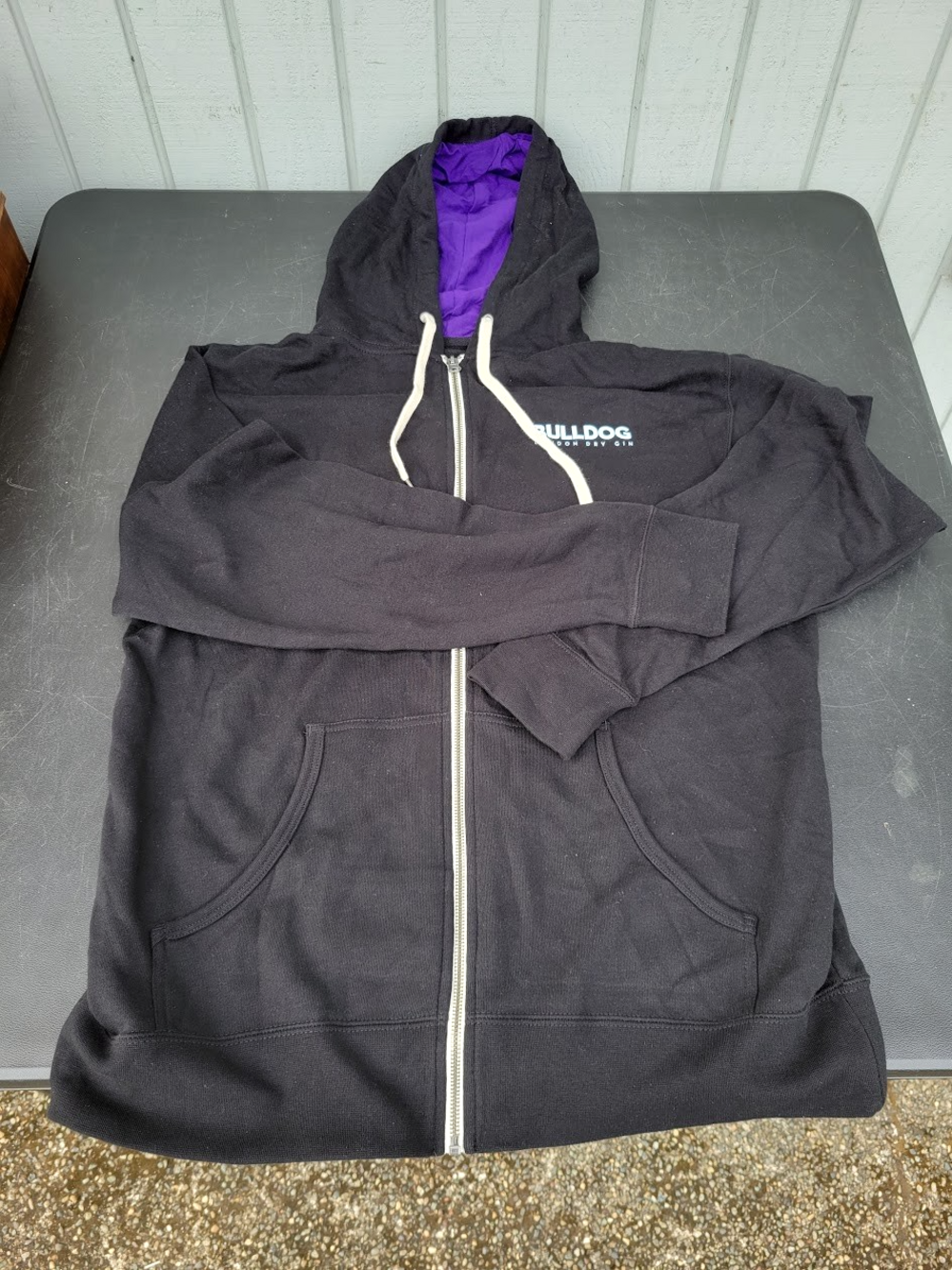 Mens Bulldog London Dry Gin Long Sleeve Full Zip Jacket Size Large